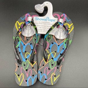 NWT Showaflops Antimicrobial Shower Flip-flops
